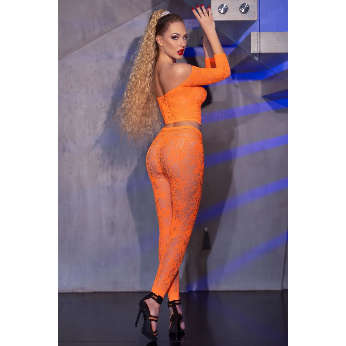 Top + Leggings Cr4661 Orange von Chilirose | Fesselliebe.de