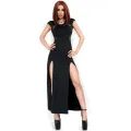 Langes Kleid Cr3858 Schwarz von Chilirose