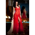 Langes Babydoll Cr3470 Rot von Chilirose