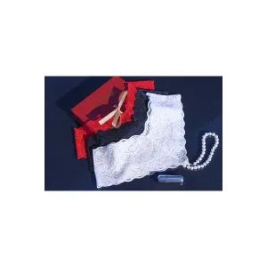 Perlenstring Weiss + Minivibrator Cr4395 von Chilirose