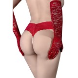Perlenstring Rot + Minivibrator Cr4395 von Chilirose | Fesselliebe.de