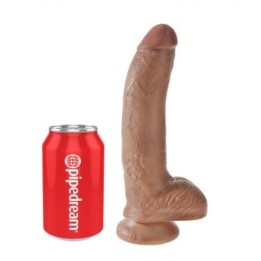 Realistischer Dildo mit Hoden 22,8 cm von King Cock
