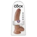 Realistischer Dildo mit Hoden 22,8 cm von King Cock