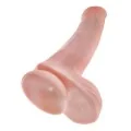 Realistischer Dildo mit Hoden und Saugkörper 38 cm Fleisch von King Cock