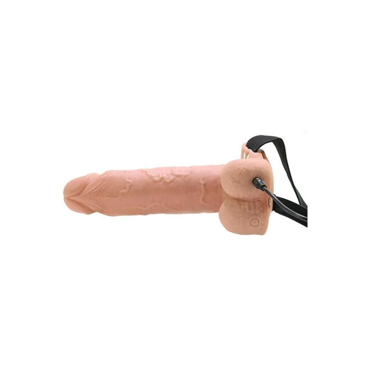 Realistischer, Vibrierender Hohl-Strap-On mit Hoden, 17,8 cm von Fetish Fantasy Series