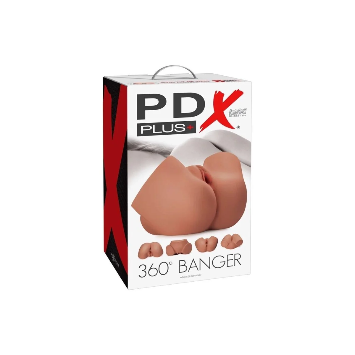 Realistischer 360°-Po- und Vagina-Masturbator von Pdx Plus+