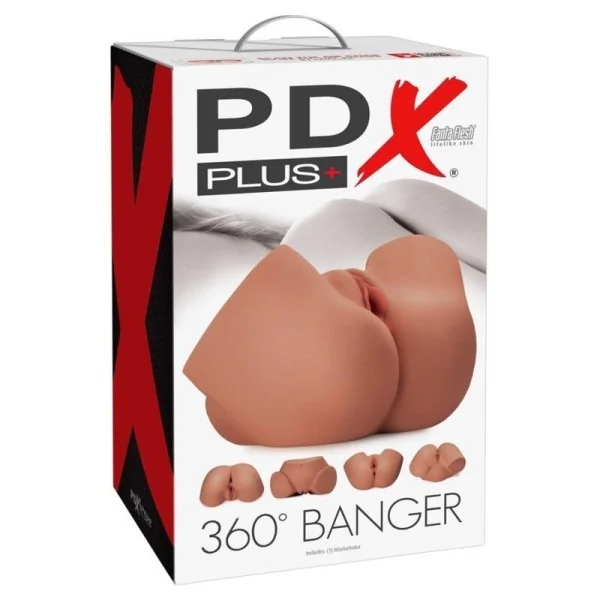 Realistischer 360°-Po- und Vagina-Masturbator von Pdx Plus+