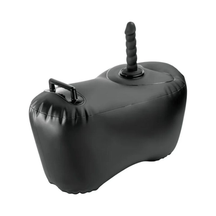 aufblasbarer Liebessitz Body Dock mit Dildo 69,2 cm Schwarz von Fetish Fantasy Series