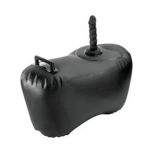 aufblasbarer Liebessitz Body Dock mit Dildo 69,2 cm Schwarz von Fetish Fantasy Series