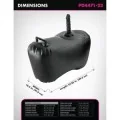 aufblasbarer Liebessitz Body Dock mit Dildo 69,2 cm Schwarz von Fetish Fantasy Series
