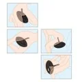 aufblasbarer Liebesball mit Dildo, Schwarz, 41,9 cm von Fetish Fantasy Series