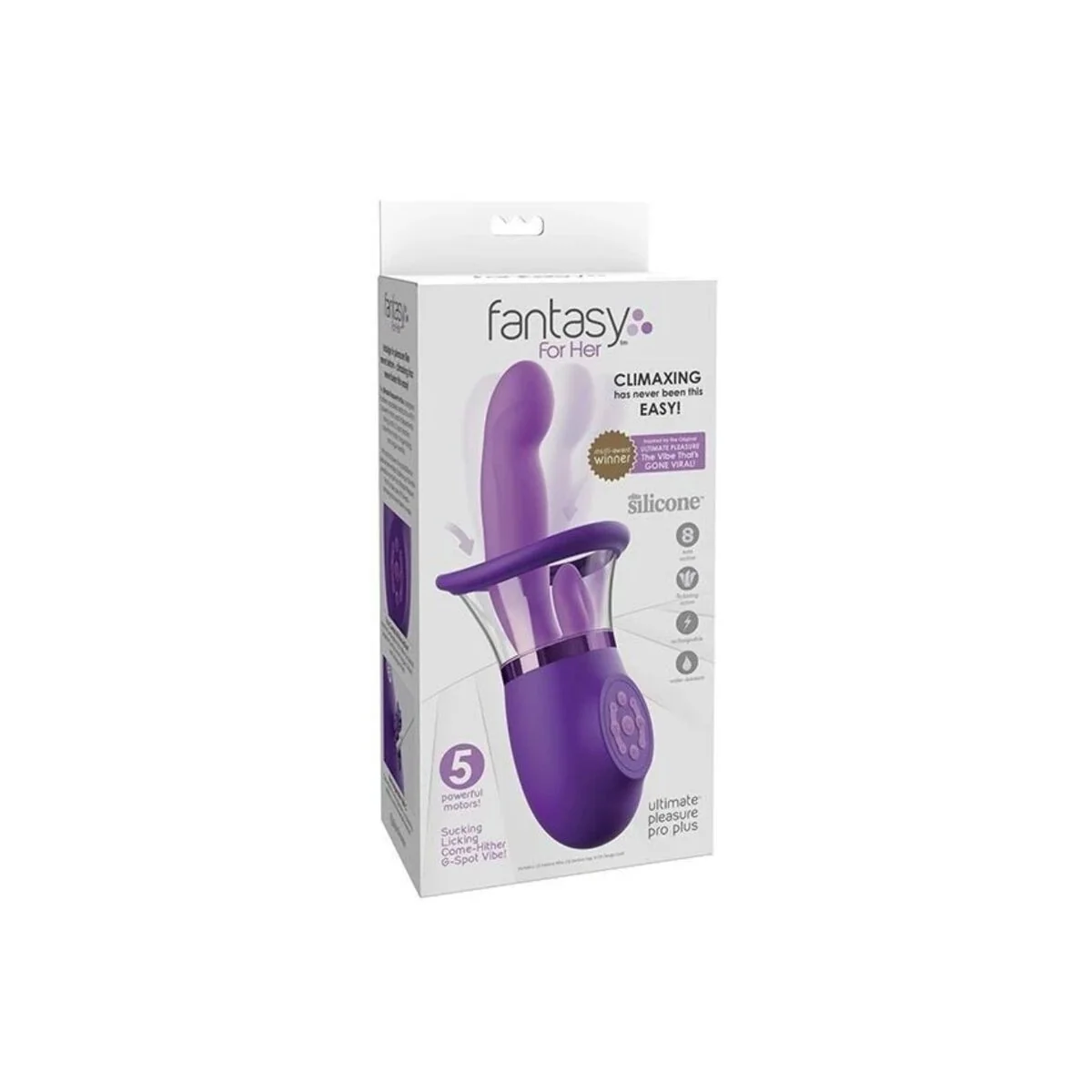 Ultimate Pleasure Pro Plus Hase-Vibrator Lila 20,3 cm von Fantasy For Her