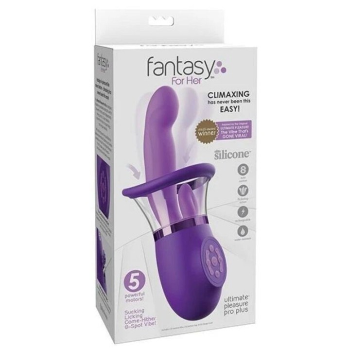 Ultimate Pleasure Pro Plus Hase-Vibrator Lila 20,3 cm von Fantasy For Her
