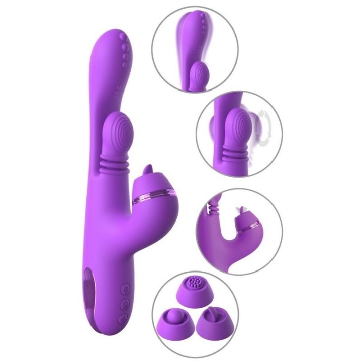 Intimotion Pulse Pro Vibe Rabbit Vibrator Lila von Fantasy For Her