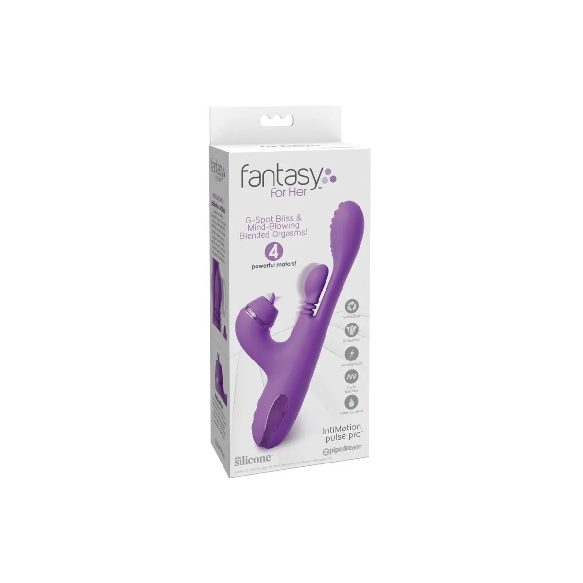 Intimotion Pulse Pro Vibe Rabbit Vibrator Lila von Fantasy For Her