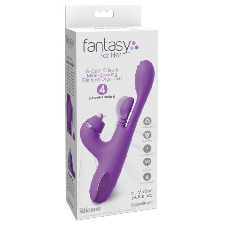 Intimotion Pulse Pro Vibe Rabbit Vibrator Lila von Fantasy For Her
