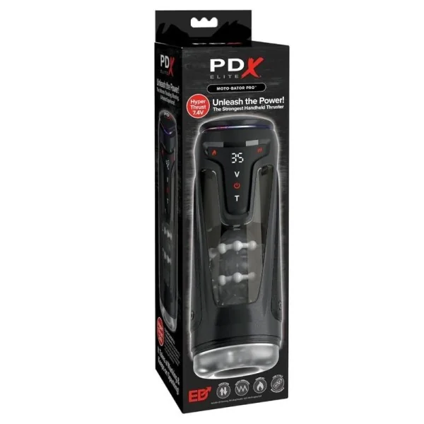 Moto-Bator Pro Thrusting Stroker Automatischer Vibrations- und Wärme-Masturbator 26,5 cm von Pdx Elite