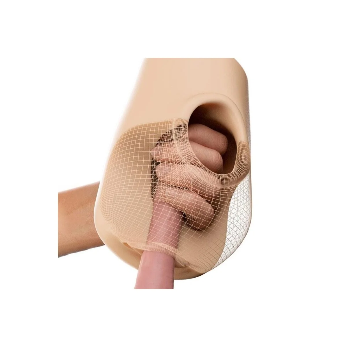 Realistischer Vagina-Pussy-Poounder-Squeeze-Stroker 18 cm von Pdx Plus+