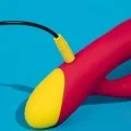 Jazz Wiederaufladbarer Hasenvibrator Rot von Romp