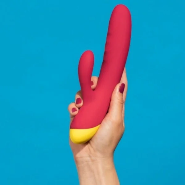 Jazz Wiederaufladbarer Hasenvibrator Rot von Romp