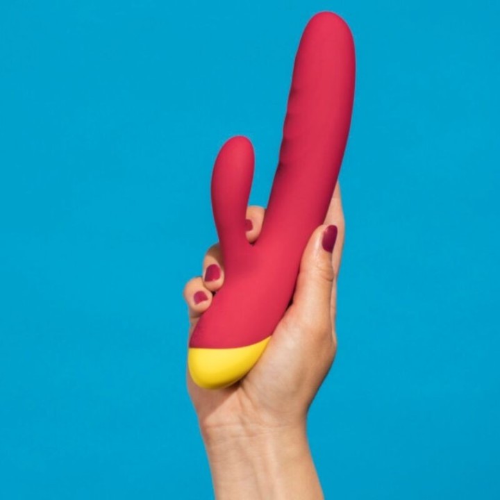 Jazz Wiederaufladbarer Hasenvibrator Rot von Romp