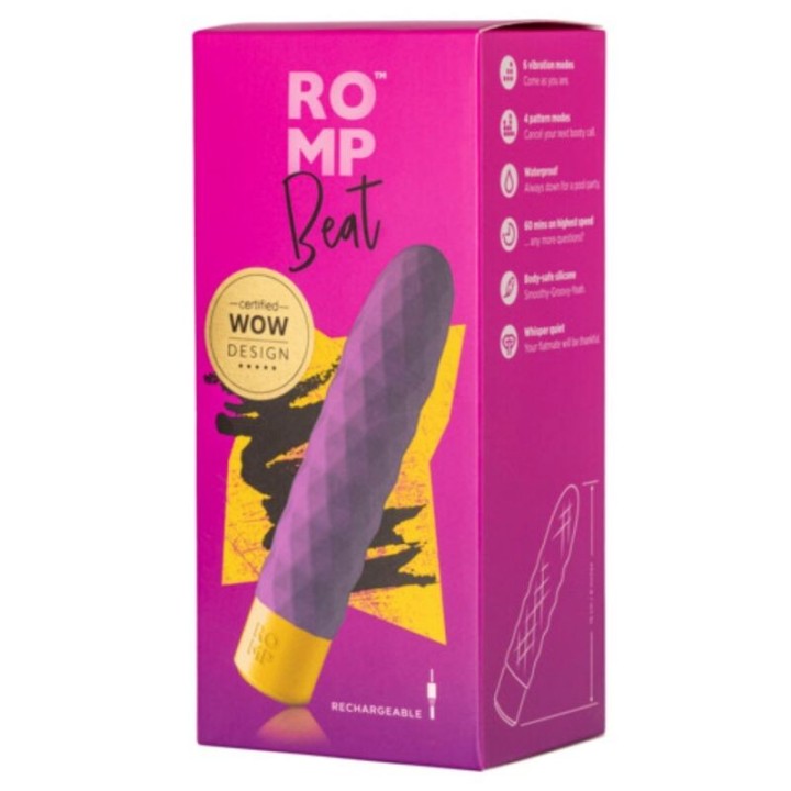 Beat Mini Multifunktions-Vibrationskugel Violet von Romp