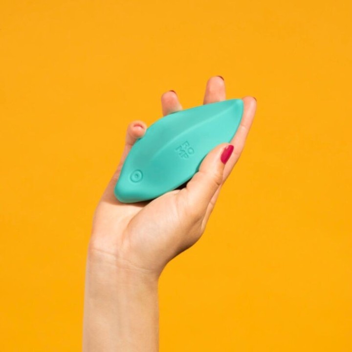 Wellenvibrator Klitorisstimulator, Ergonomische Form, Aquagrün von Romp