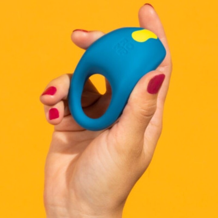 Juke Silikon-Penisring mit Klitorisstimulationsvibrator von Romp
