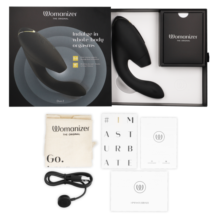 Duo 2 Stimulator Schwarz von Womanizer | Fesselliebe.de