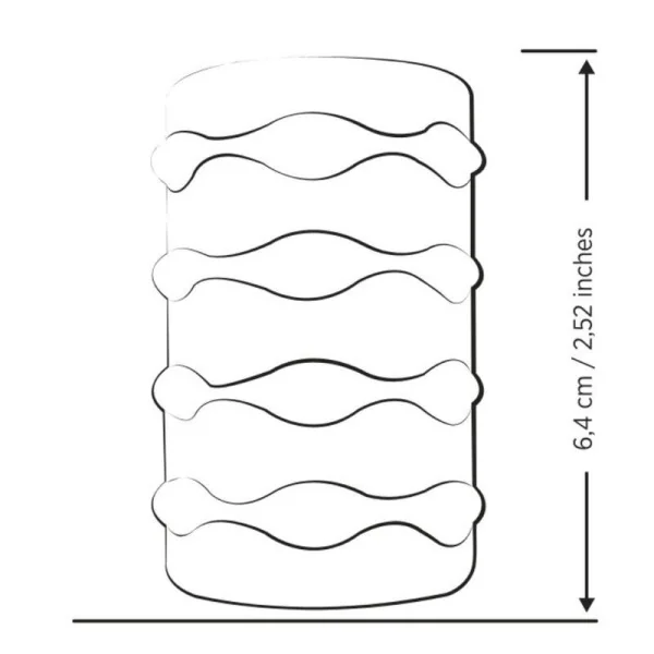 Mosh Transparenter Männermasturbator mit 6 cm Wendbarer Hülle von Romp