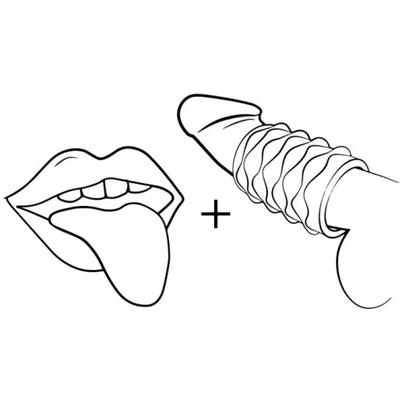 Mosh Transparenter Männermasturbator mit 6 cm Wendbarer Hülle von Romp