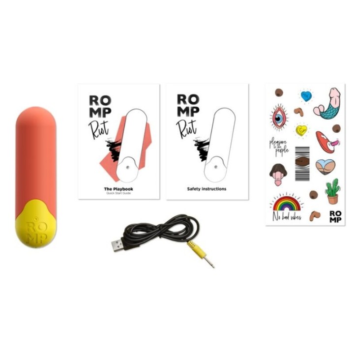Riot Multifunktions-Vibrationskugel Orange + Gelb von Romp