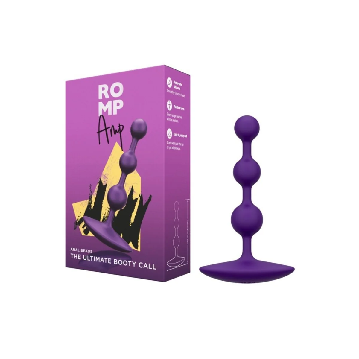 Amp Lila Flexible Silikon-Analkapseln 12,5 cm Lila von Romp