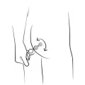 Amp Lila Flexible Silikon-Analkapseln 12,5 cm Lila von Romp
