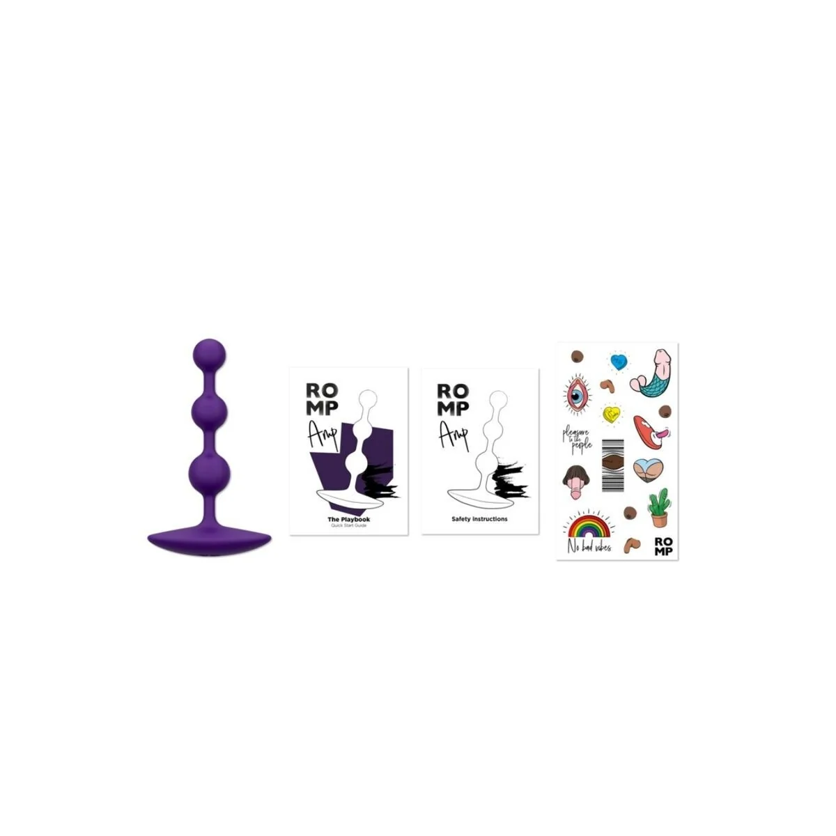 Amp Lila Flexible Silikon-Analkapseln 12,5 cm Lila von Romp
