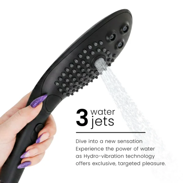 Wave Klitoralstimulierender Duschkopf Schwarz von Womanizer | Fesselliebe.de