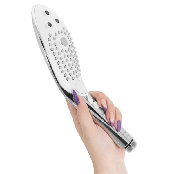 Wave Klitoralstimulierender Duschkopf Chrom von Womanizer | Fesselliebe.de