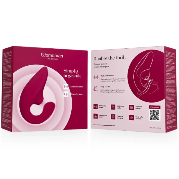 Blend Rabbit Vibrator Stimulator Vibrant Pink von Womanizer | Fesselliebe.de