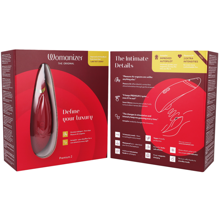 Premium 2 Klitoralstimulator Bordeaux von Womanizer | Fesselliebe.de