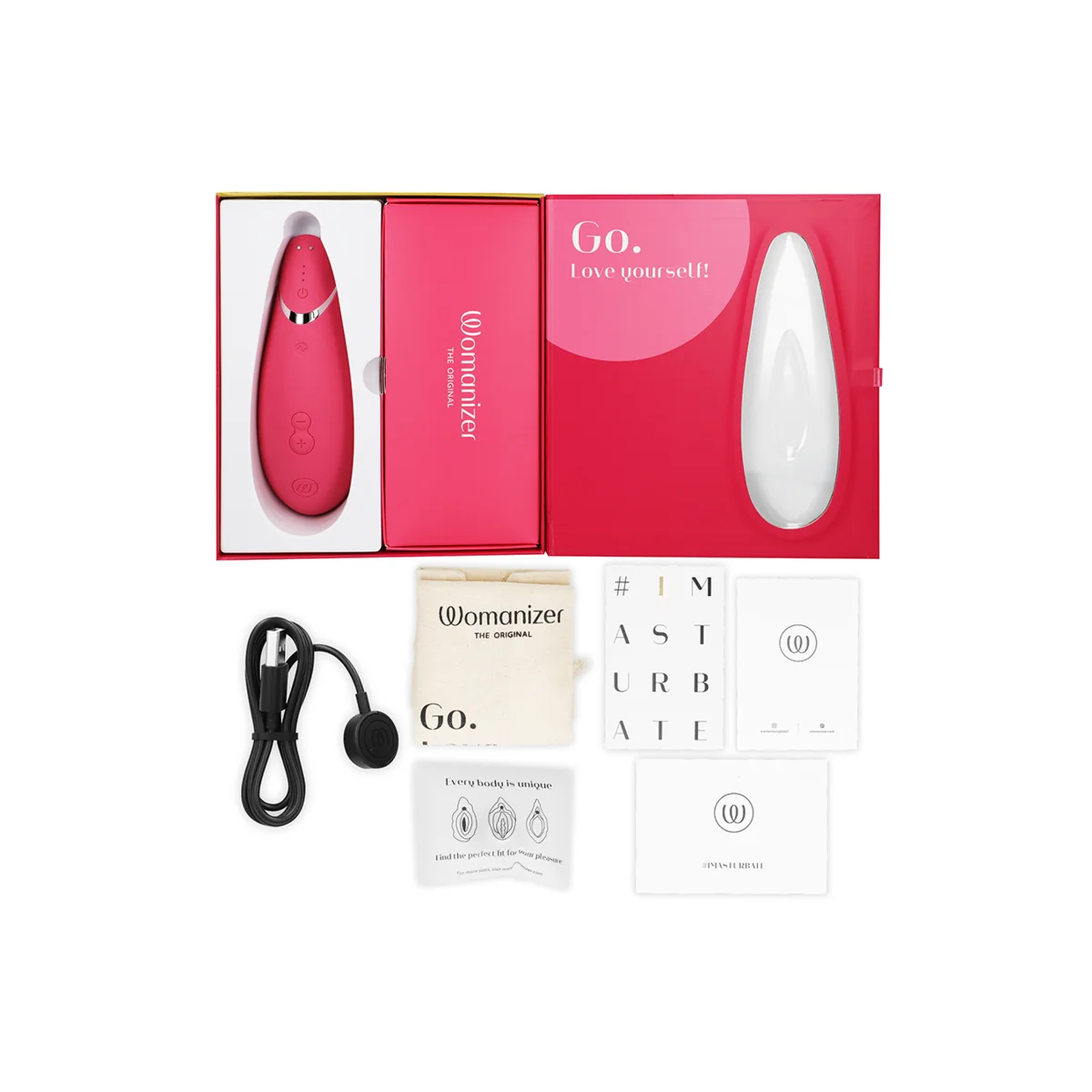 Premium 2 Klitoralstimulator Himbeere von Womanizer | Fesselliebe.de