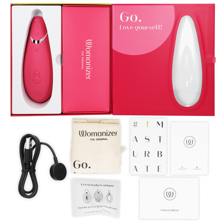 Premium 2 Klitoralstimulator Himbeere von Womanizer | Fesselliebe.de