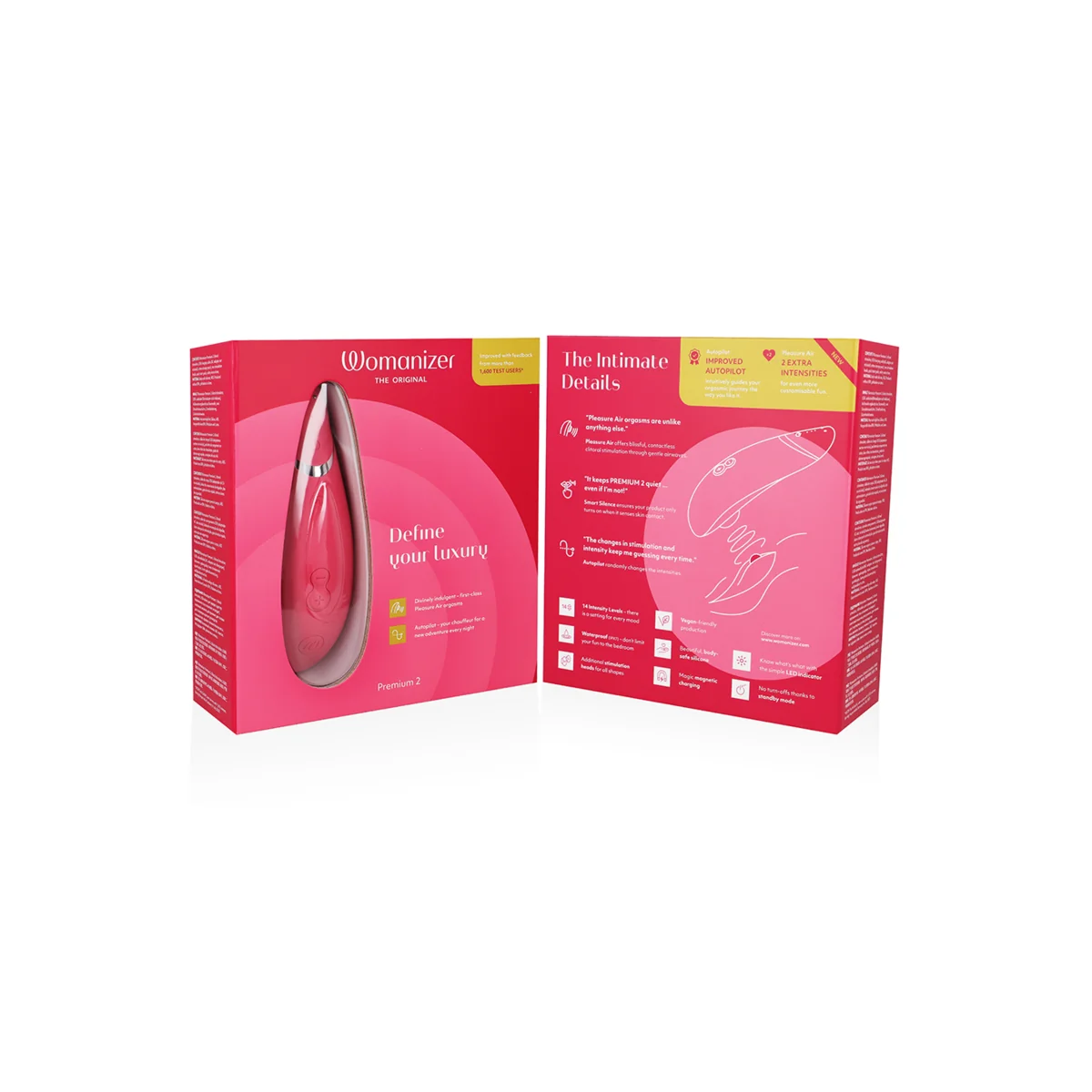 Premium 2 Klitoralstimulator Himbeere von Womanizer | Fesselliebe.de