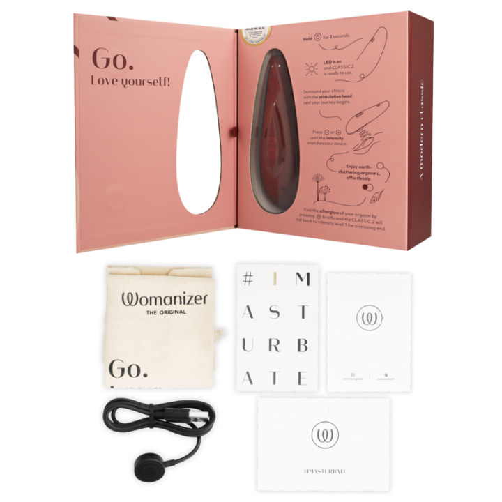 Classic 2 Klitoralstimulator Bordeaux von Womanizer | Fesselliebe.de