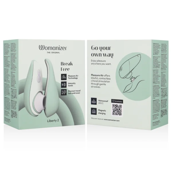 Liberty 2 Klitorisstimulator & Sauggerät Hellgrün von Womanizer | Fesselliebe.de