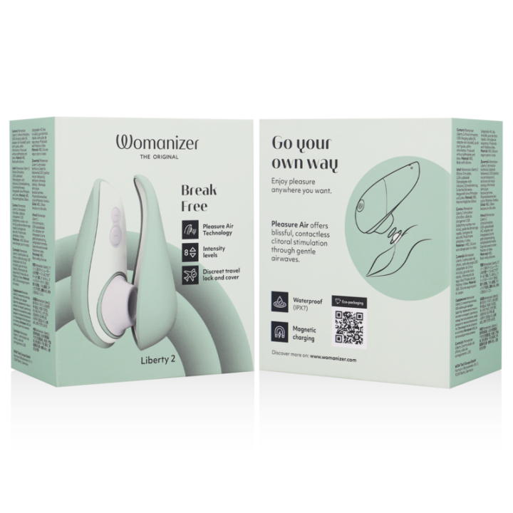 Liberty 2 Klitorisstimulator & Sauggerät Hellgrün von Womanizer | Fesselliebe.de