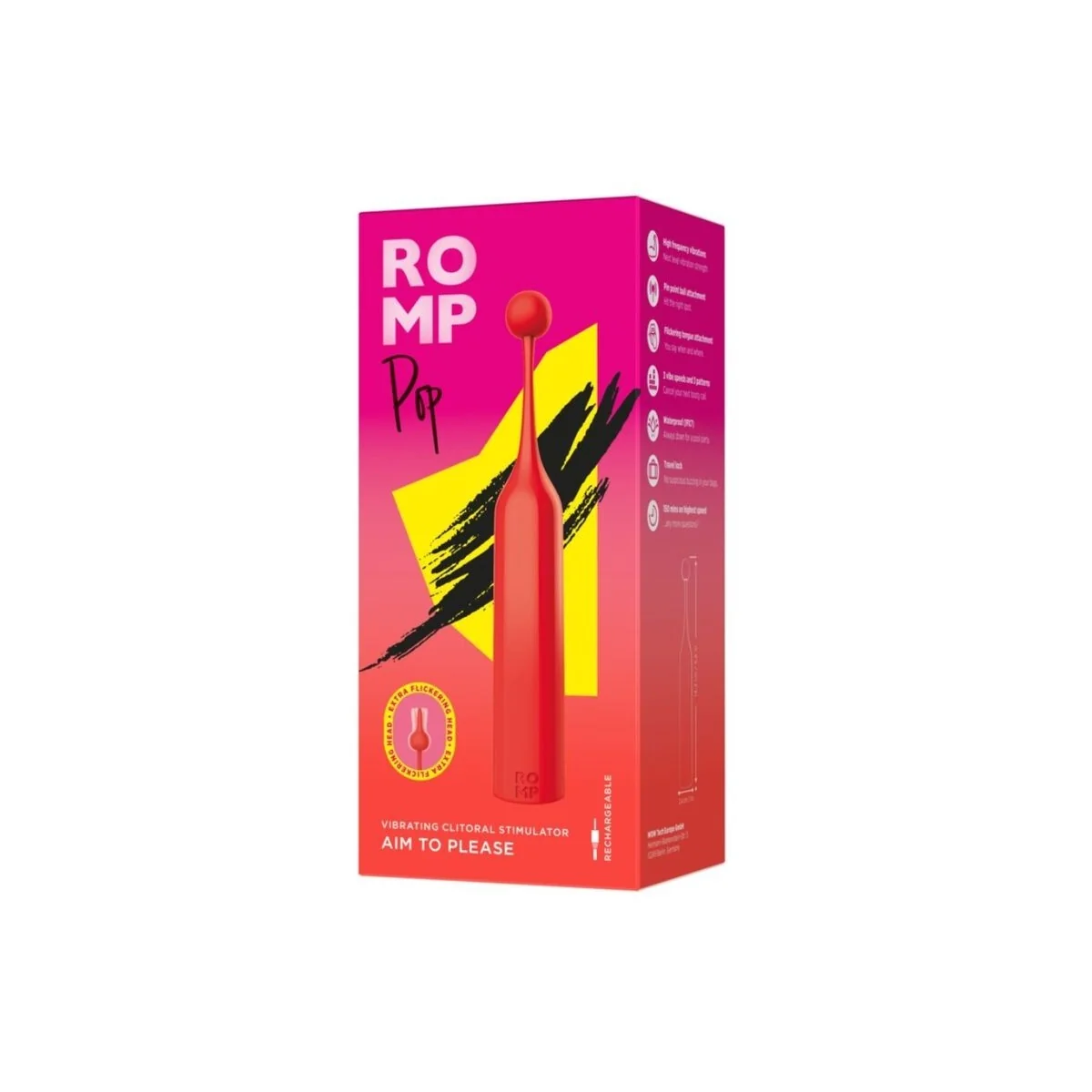Pop Hochfrequenz-Klitarsimulator Rot von Romp