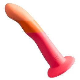 Dizi Silikon-Dildo mit Saugnapf, Dreifarbig, 18 cm von Romp