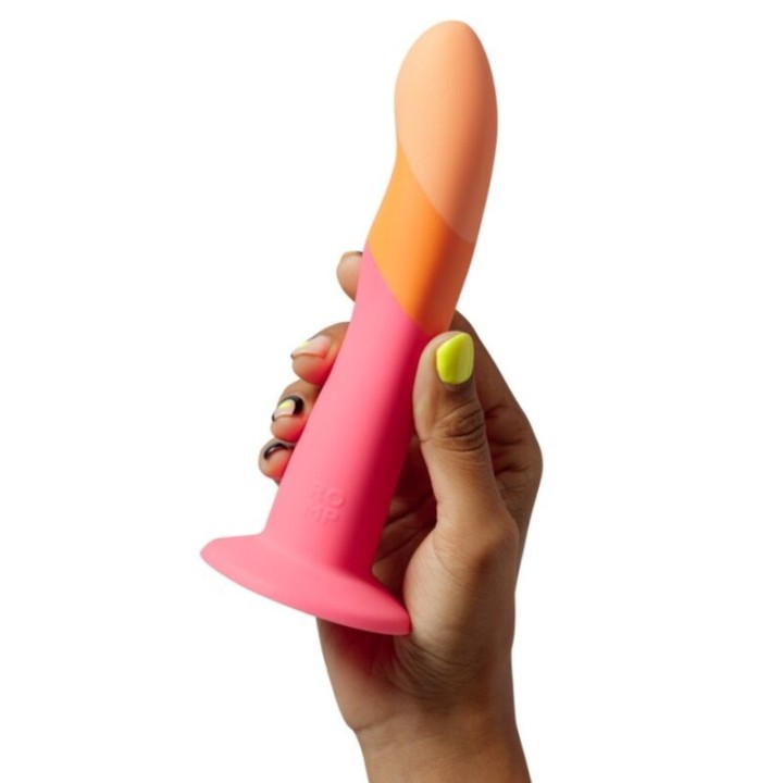 Dizi Silikon-Dildo mit Saugnapf, Dreifarbig, 18 cm von Romp