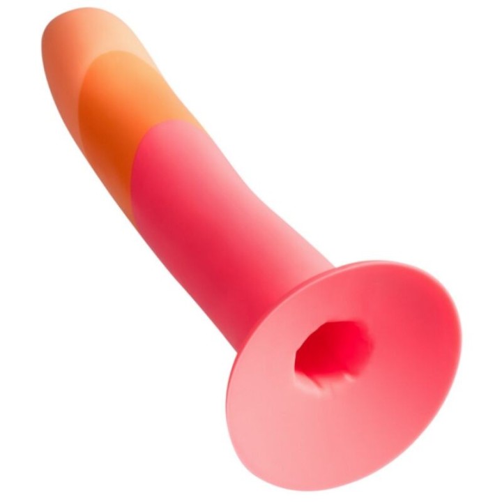 Dizi Silikon-Dildo mit Saugnapf, Dreifarbig, 18 cm von Romp