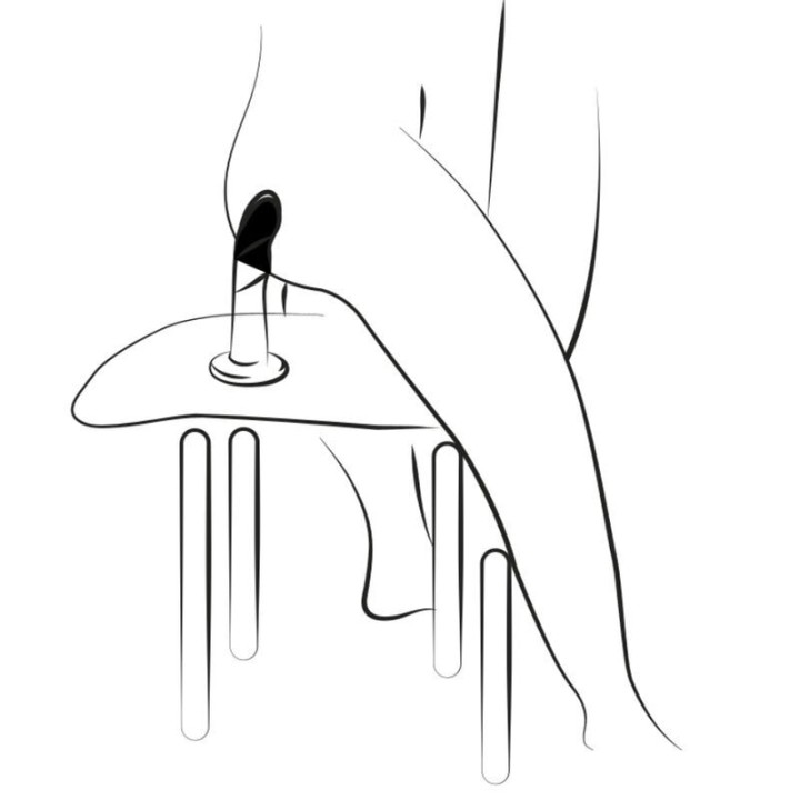 Dizi Silikon-Dildo mit Saugnapf, Dreifarbig, 18 cm von Romp